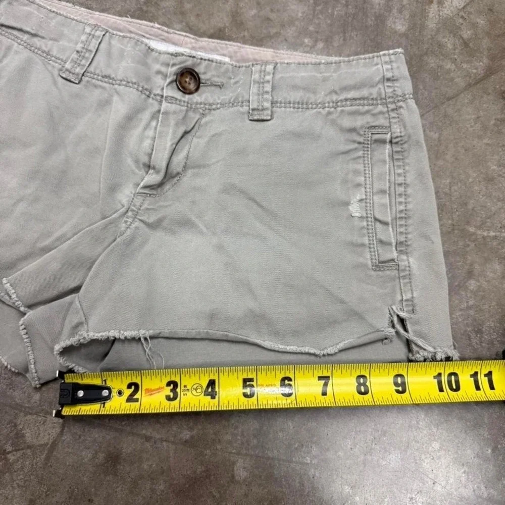 Old Navy Light Green Y2K Low Rise Mini Shorts Size‎ 0